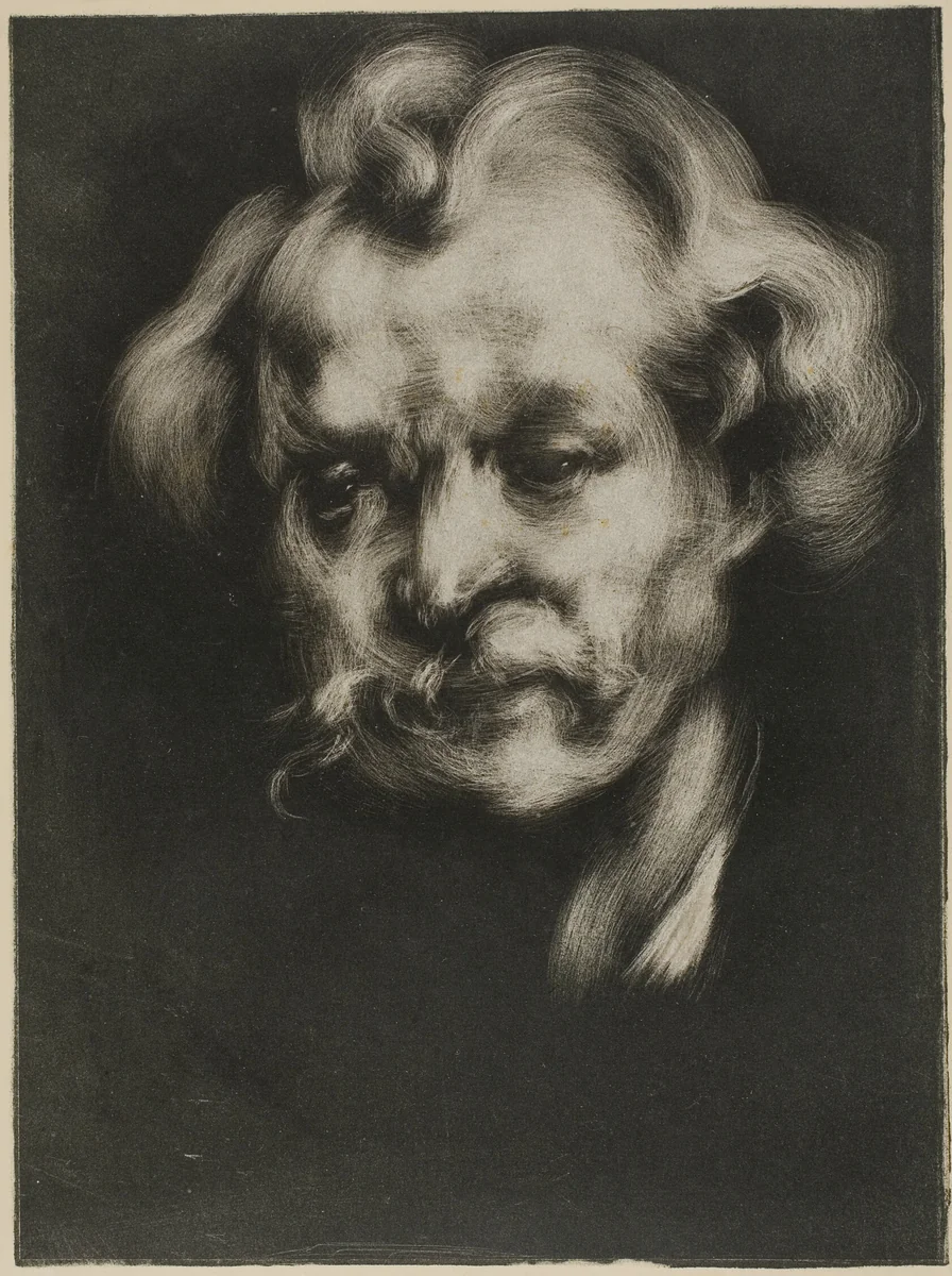 Portrait of Jean Dolent by Eugène Carrière, print, 1898