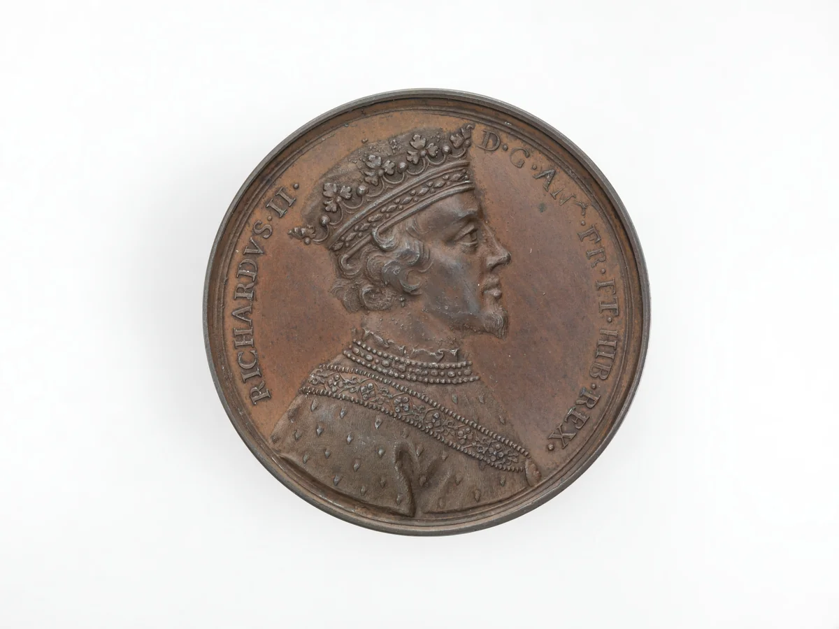 Richard II, from the English Monarchs series by Jean Dassier, metalwork, 1731-1732
