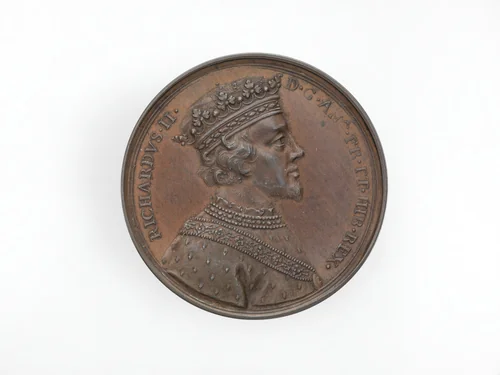 Richard II, from the English Monarchs series by Jean Dassier, metalwork, 1731-1732