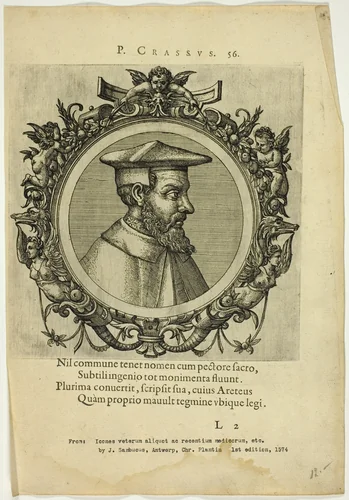 Portrait of P. Crassus by Unknown Artist, print, 1574