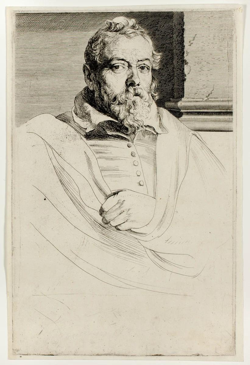 Frans Francken by Anthony van Dyck, print, 1630-1633