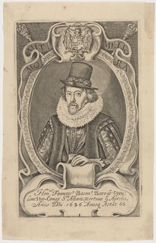 Sir Francis Bacon by Simon van de Passe, print, 1595-1647