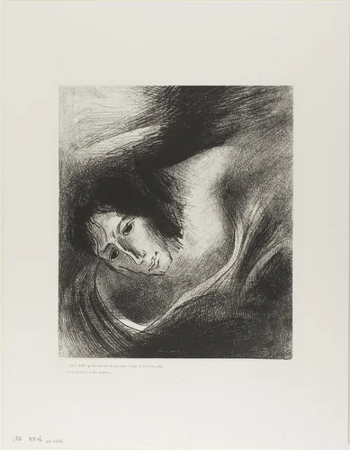 And the Devil that had Deceived them was Cast into the Lake of Fire and Brimstone, Where the Beast and the False Prophet Are, plate 10 of 12 by Odilon Redon, print, 1899