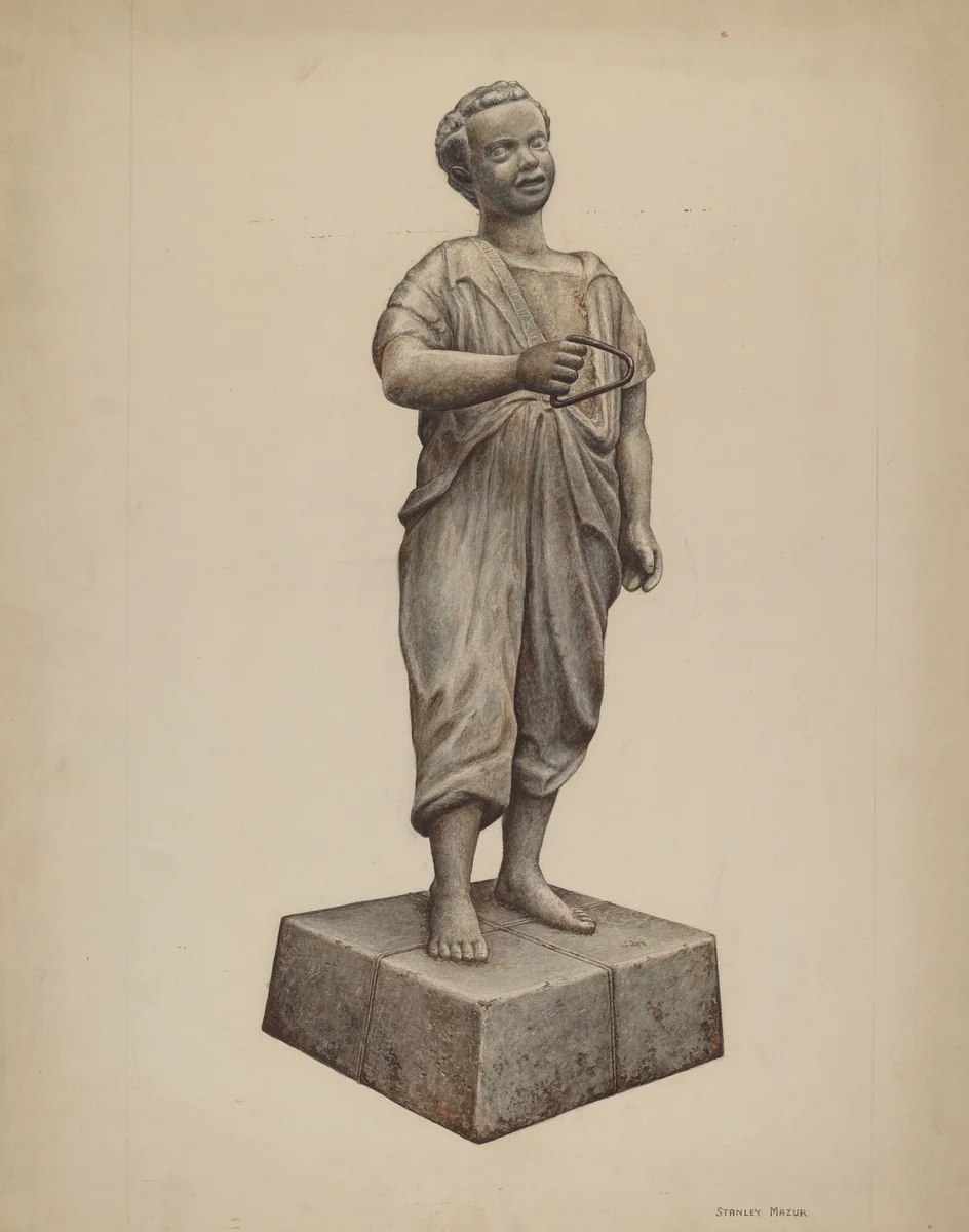 Hitching Post by Stanley Mazur, index of american design, 1937