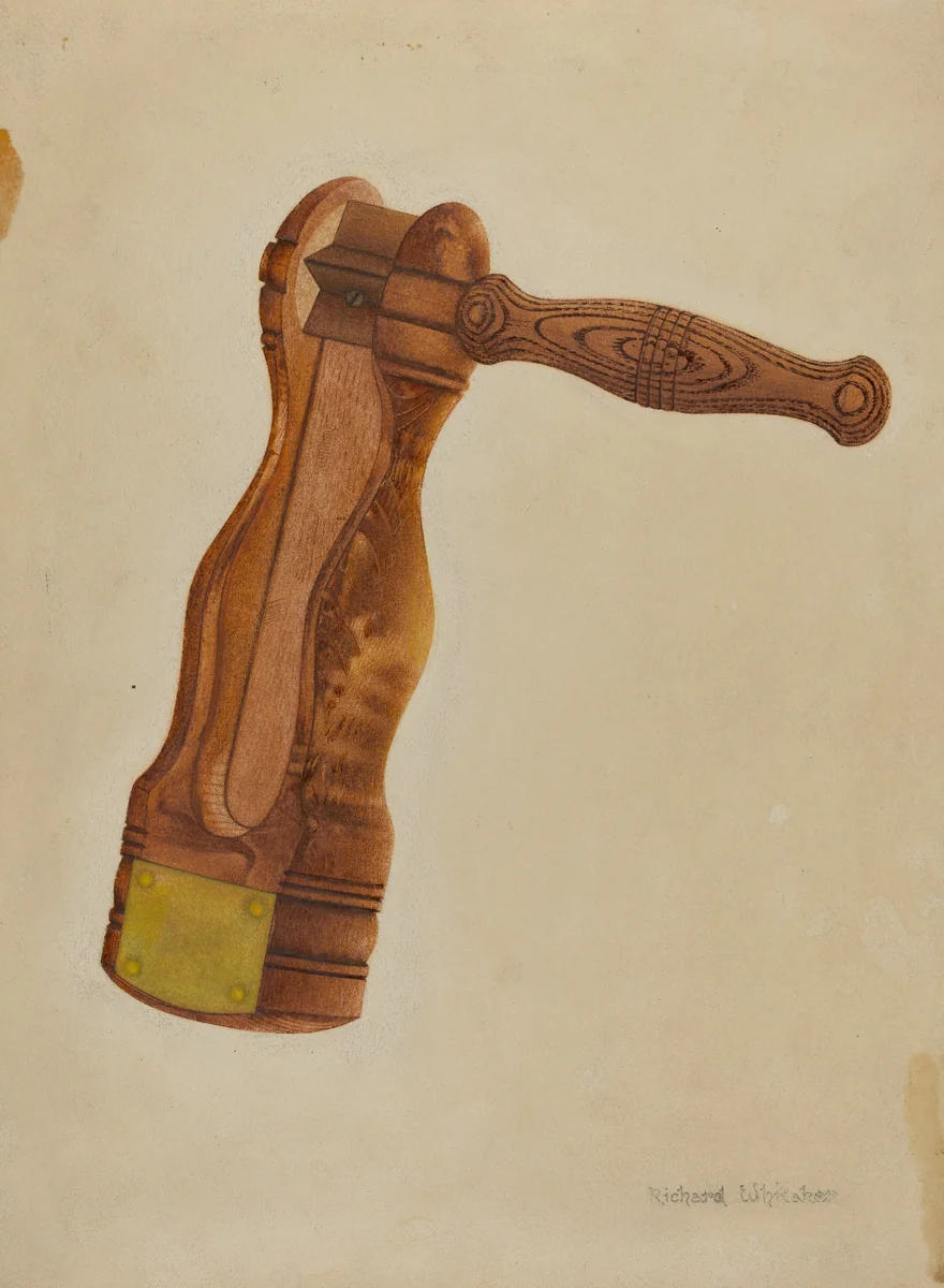 Watchman's Rattle by Richard Whitaker, index of american design, 1937