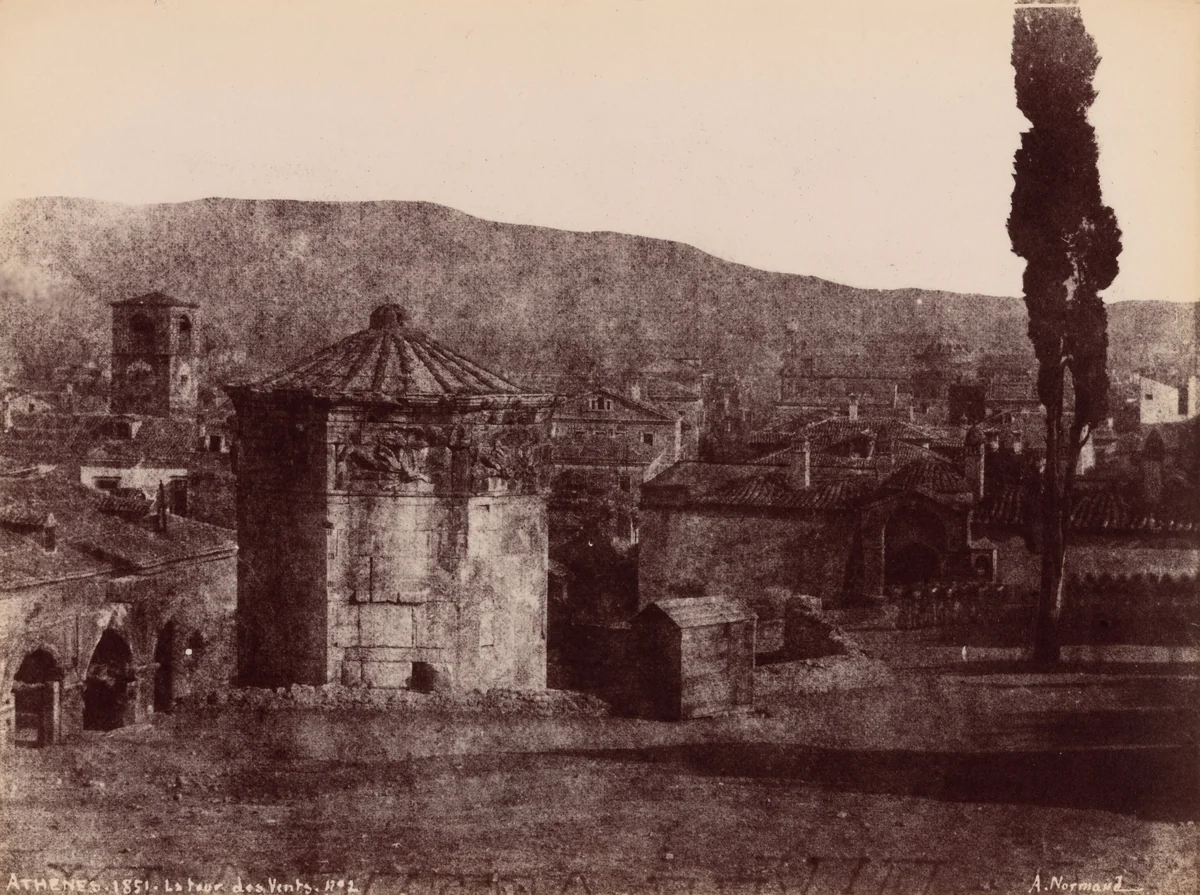 La Tour des Vents, Athènes (The Tower of the Winds, Athens) by Alfred-Nicolas Normand, photograph, 1851