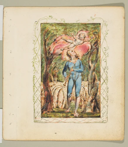 Songs of Innocence: Frontispiece by William Blake, print, 1789-1825