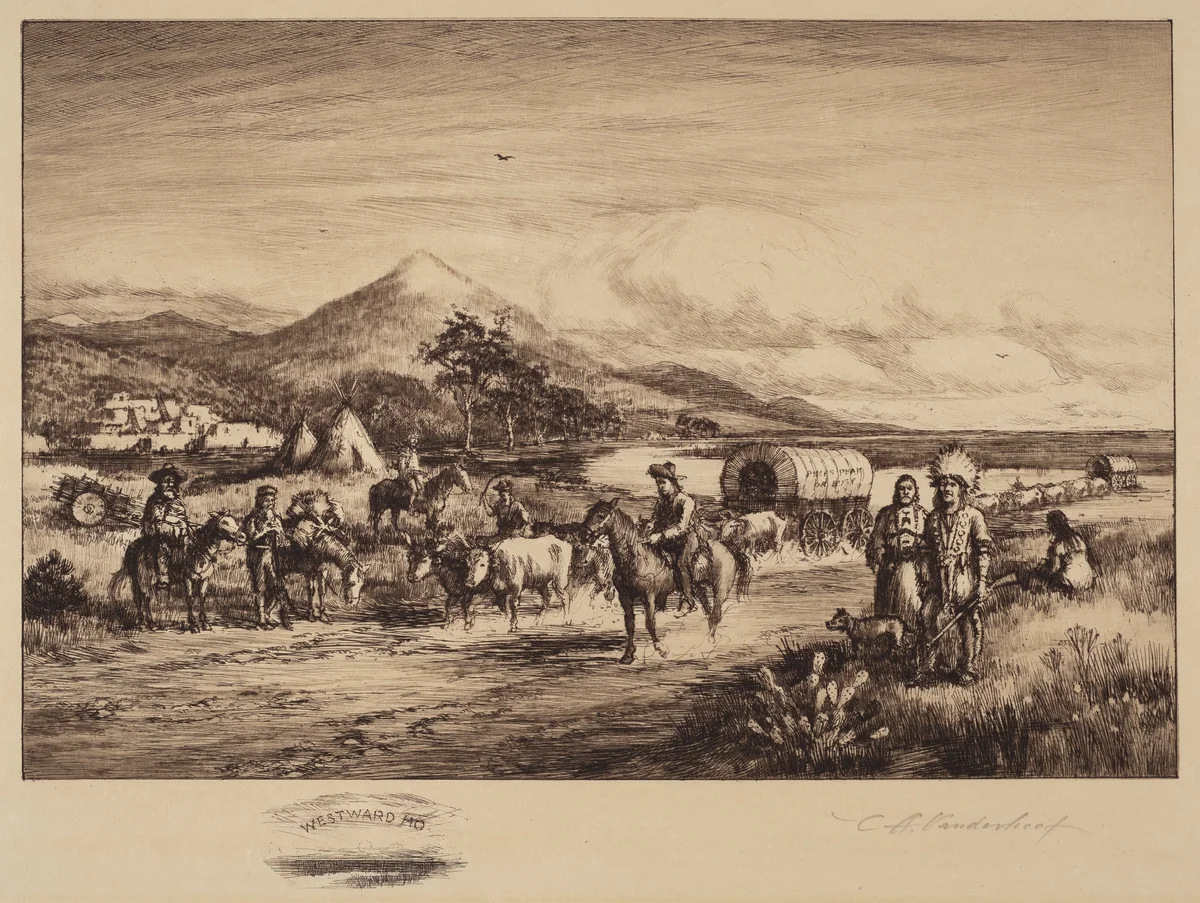 Westward Ho by Charles A. Vanderhoof, print, 1880-1889