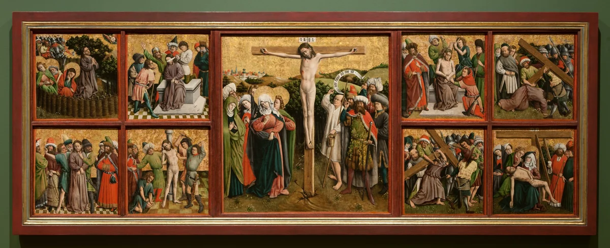 Altarpiece with The Passion of Christ by Master of the Schlägl Altarpiece, painting, 1440-1449