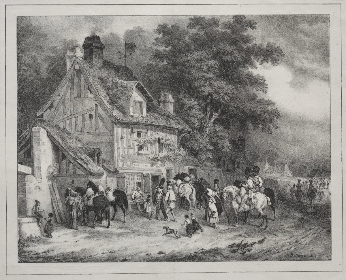 Souvenir of Normandy by Joseph-Louis-Hippolyte Bellangé, print, 1828