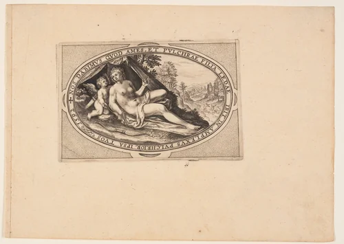 Venus, from Gods and Goddesses by Crispijn van de Passe, print, 1592