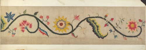 Crewel Embroidery (Border) by Lawrence Peterson, index of american design, 1938