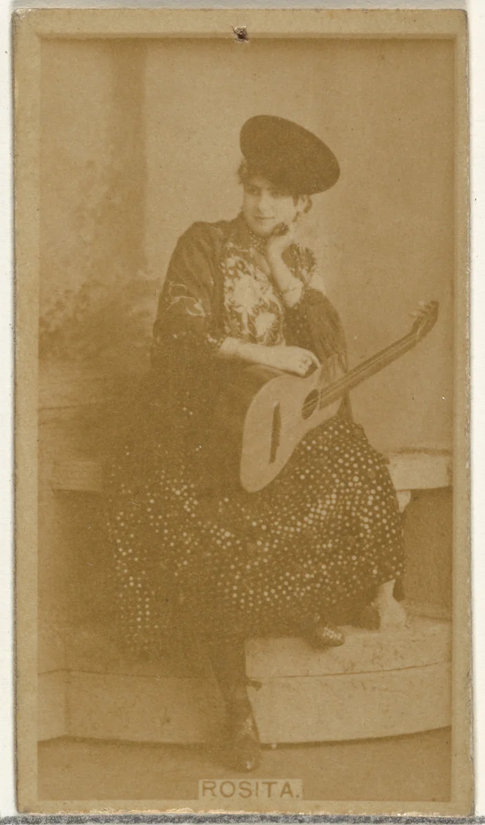 Miss Rosita, from the Actors and Actresses series (N145-8) issued by Duke Sons & Co. to promote Duke Cigarettes by W. Duke, Sons & Co., photograph, 1890-1895