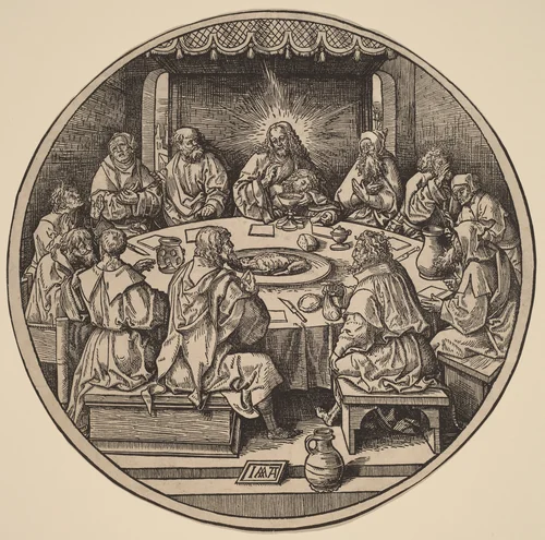 The Last Supper by Jacob Cornelisz van Oostsanen, print, 1514