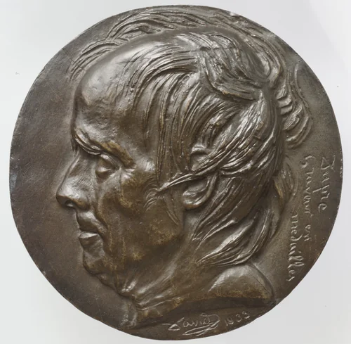Augustin Dupré (1748–1833) by Pierre-Jean David d'Angers, metalwork, 1833-1844