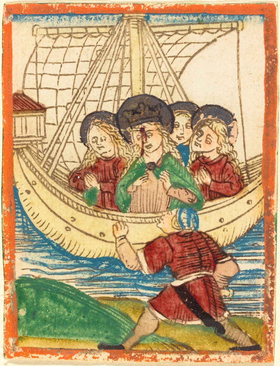The Voyage of Saint Ursula by German 15th Century, print, 1480-1490