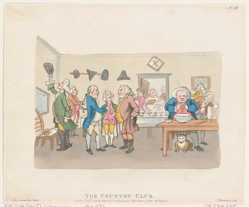 The Country Club by Thomas Rowlandson, print, 1803