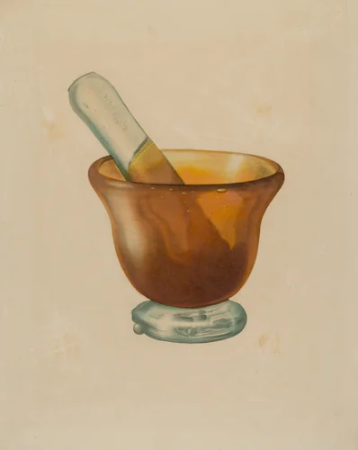 Mortar and Pestle by Isidore Steinberg, index of american design, 1940