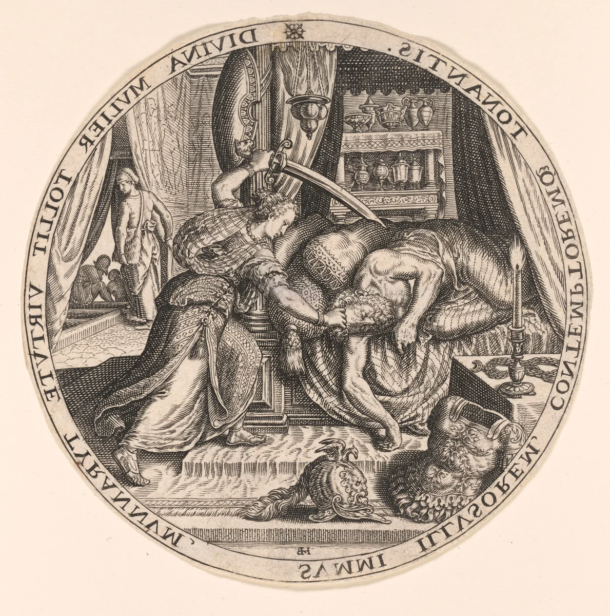 Judith and Holofernes by Johann Theodor de Bry, print, 1580-1600