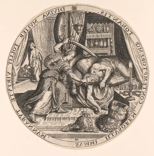 Judith and Holofernes by Johann Theodor de Bry, print, 1580-1600