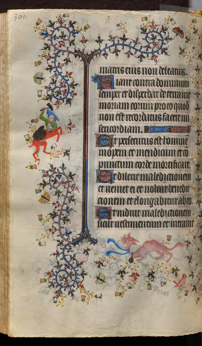 Hours of Charles the Noble, King of Navarre (1361-1425): fol. 175v, Text by Master of the Brussels Initials and Associates, book, 1400-1410