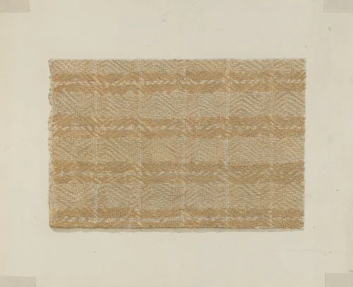Shaker Bedspread by George Constantine, index of american design, 1935-1942