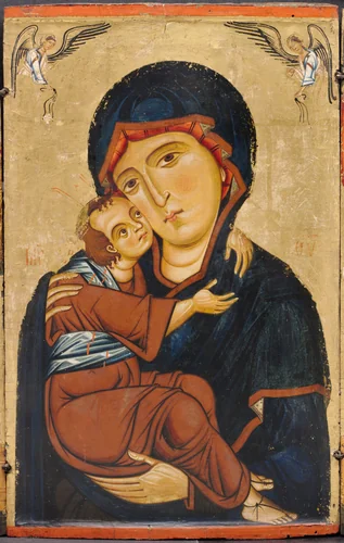 Virgin and Child with Saints by Berlinghiero, painting, 1225-1235