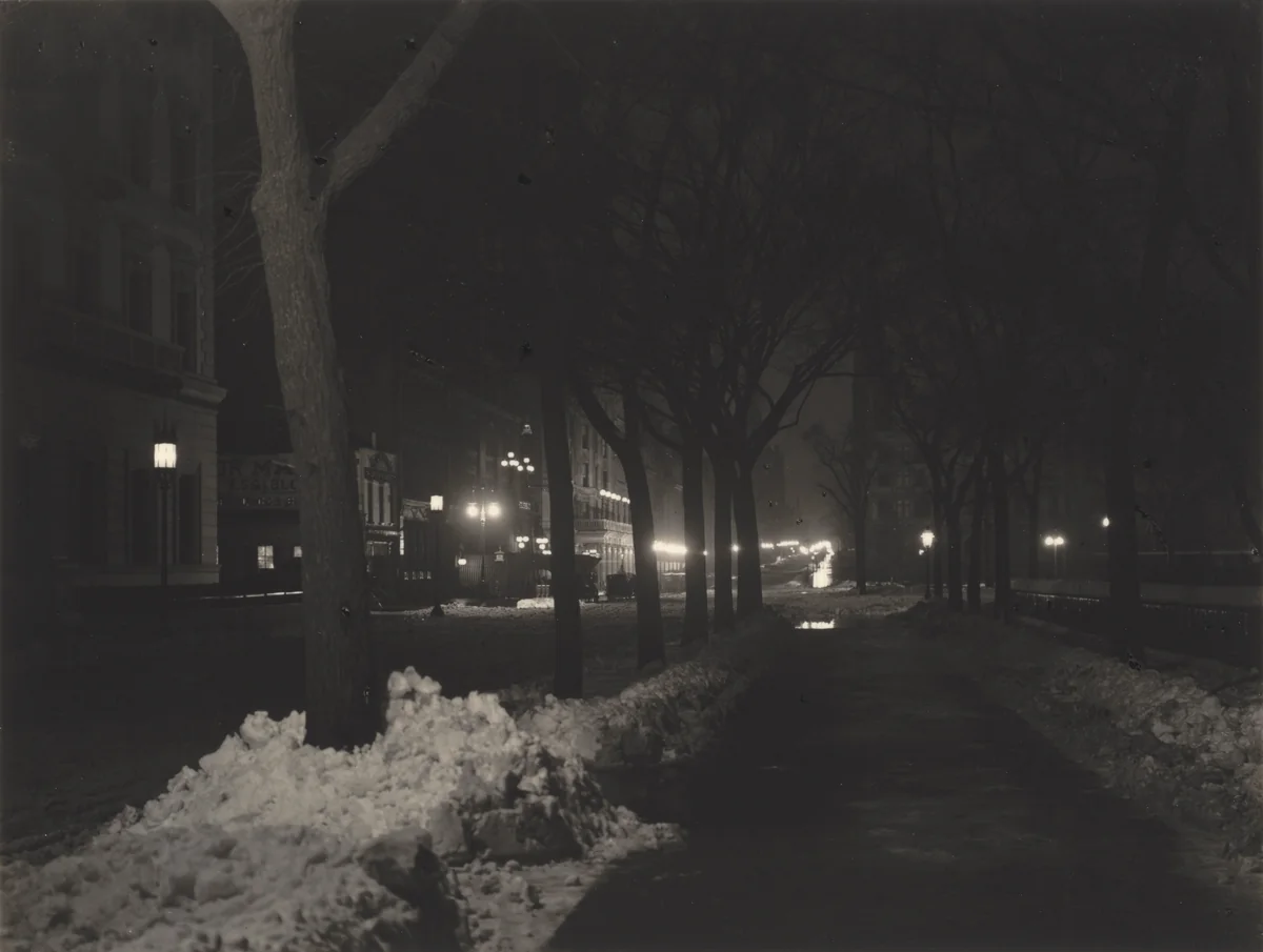 Night, New York by Alfred Stieglitz, photograph, 1898