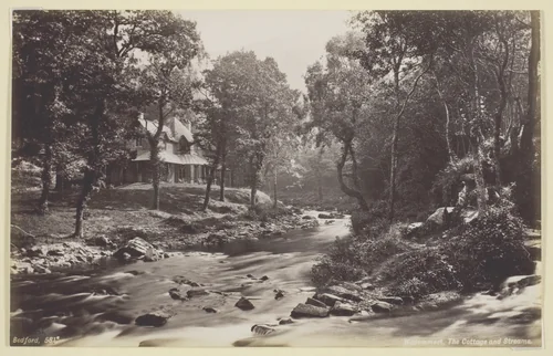 Watersmeet, The Cottage and Streams by Francis Bedford, photograph, 1860-1894