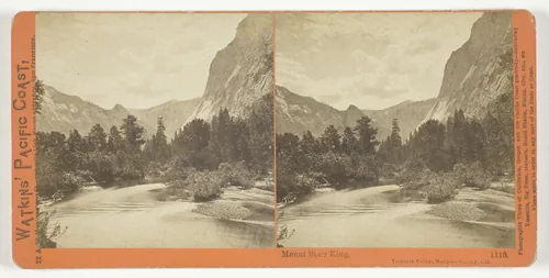 Mount Starr King, Yosemite Valley, Mariposa County, Cal., No. 1116 from the series "Watkins' Pacific Coast" by Carleton Watkins, photograph, 1861-1876
