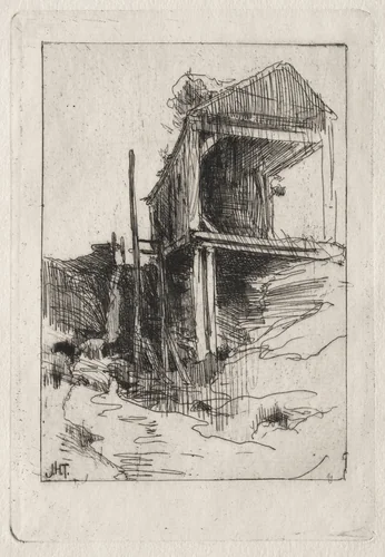 Old Mill, Branchville, Connecticut by John Henry Twachtman, print, 1883-1894
