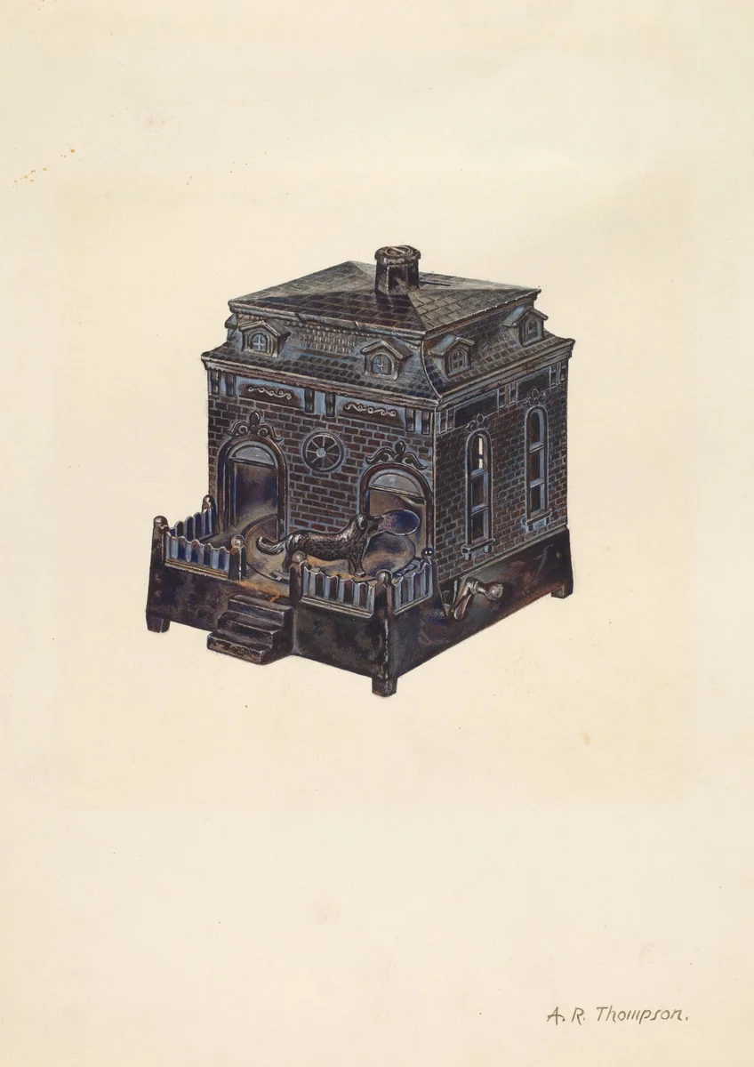 Toy Bank by Archie Thompson, index of american design, 1937