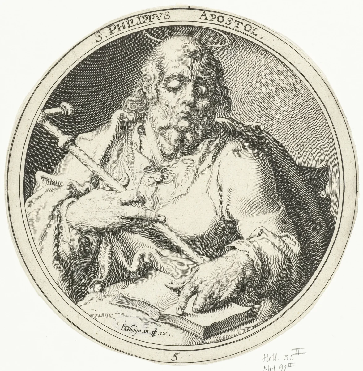 H. Filippus by Zacharias Dolendo, print, 1609-1652