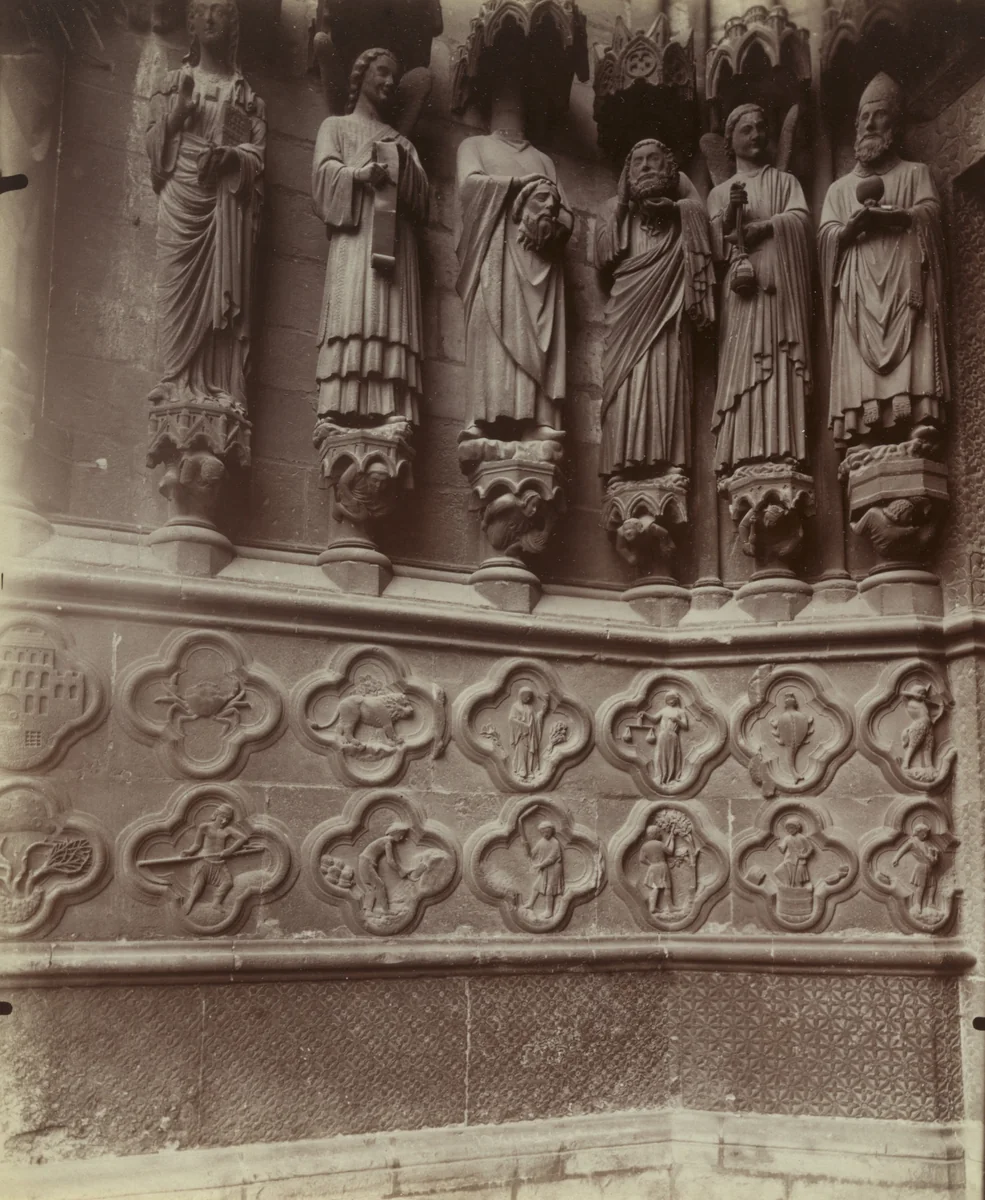Amiens, portail by Eugène Atget, photograph, 1921