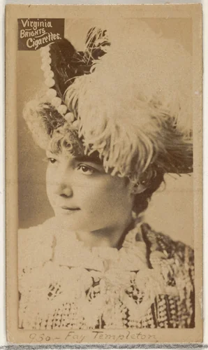 Card 930, Fay Templeton, from the Actors and Actresses series (N45, Type 2) for Virginia Brights Cigarettes by Allen & Ginter, photograph, 1885-1891