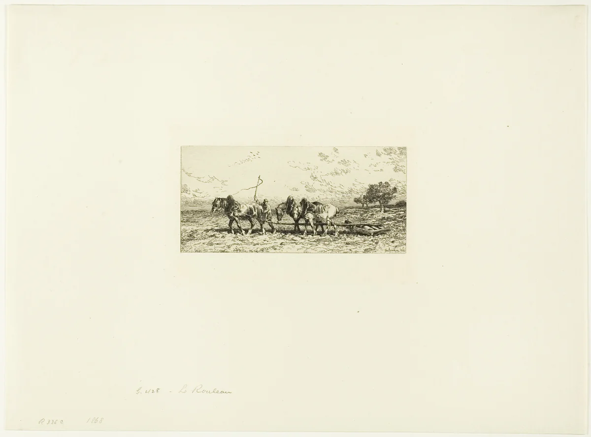 The Roller by Charles-Émile Jacque, print, 1868
