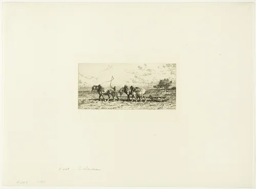 The Roller by Charles-Émile Jacque, print, 1868