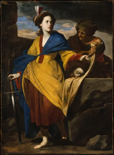 Judith with the Head of Holofernes by Massimo Stanzione, painting, 1635-1645