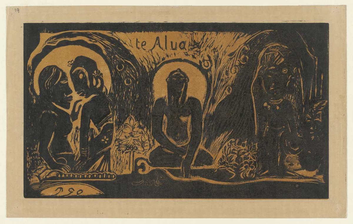 Te Atua (The Gods) from Noa Noa (Fragrant Scent) by Paul Gauguin, print, 1893