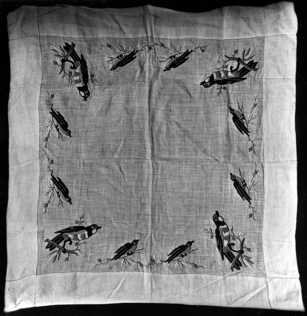 Handkerchief by France, textile, 1870-1890