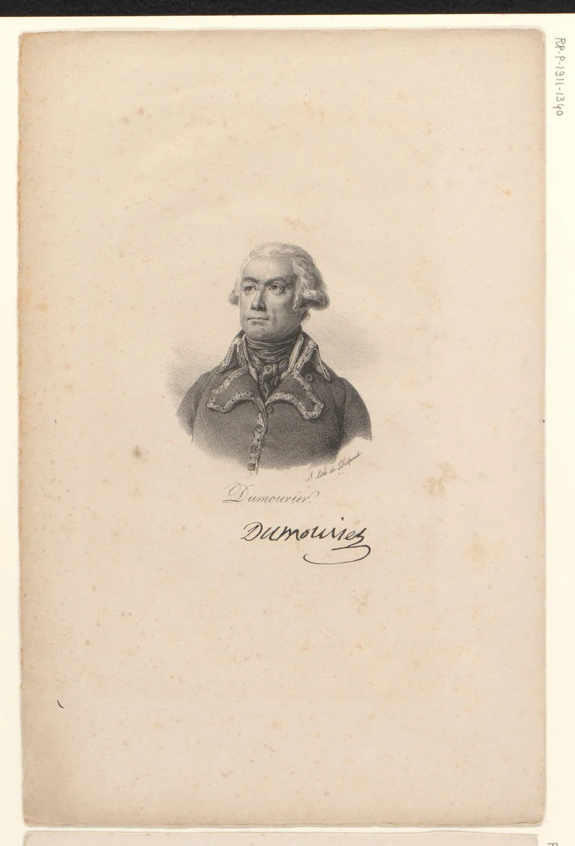 Portret van Charles-François Dumouriez by anonymous, print, 1818-1842