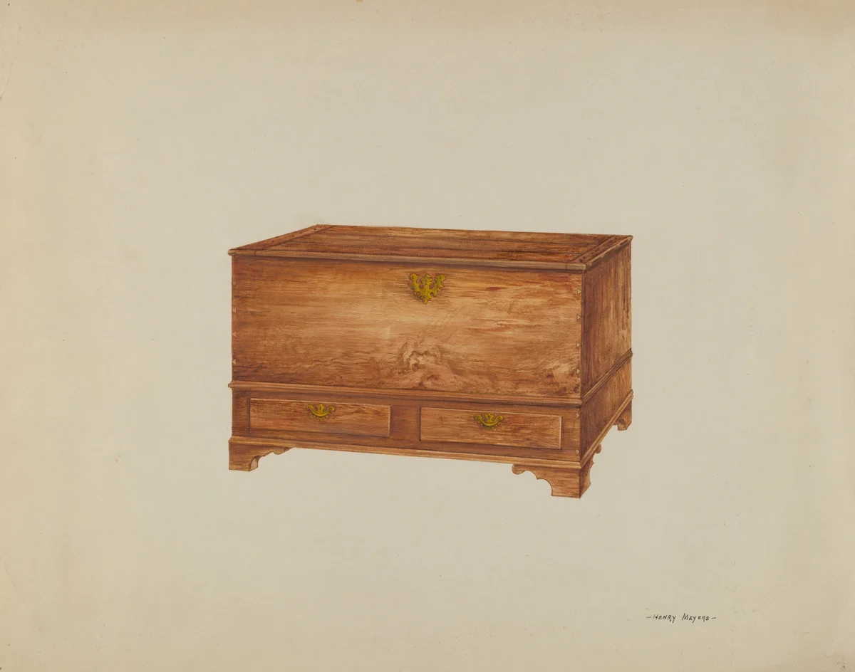 Chest by Henry Meyers, index of american design, 1938