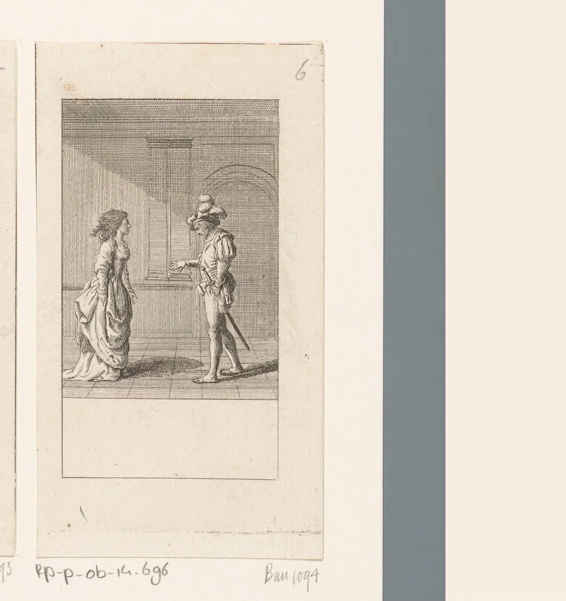 Macbeth laat zijn bebloede handen zien by Daniel Nikolaus Chodowiecki, print, 1784