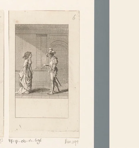 Macbeth laat zijn bebloede handen zien by Daniel Nikolaus Chodowiecki, print, 1784