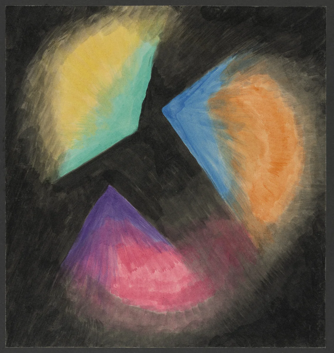 Colored Rhythm: Study for the Film by Léopold Survage, drawing, 1913