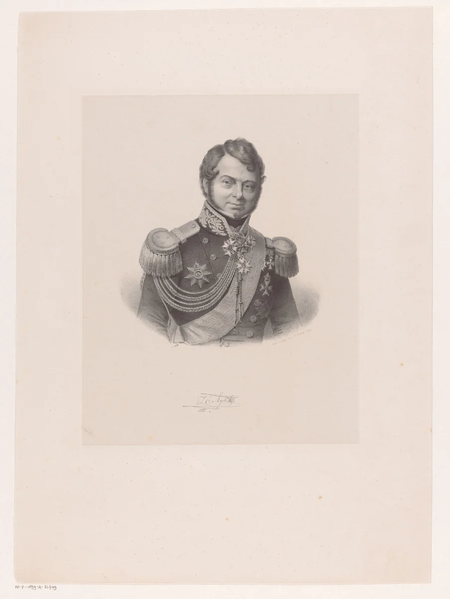 Portret van Julius Constantijn Rijk by anonymous, print, 1847-1853