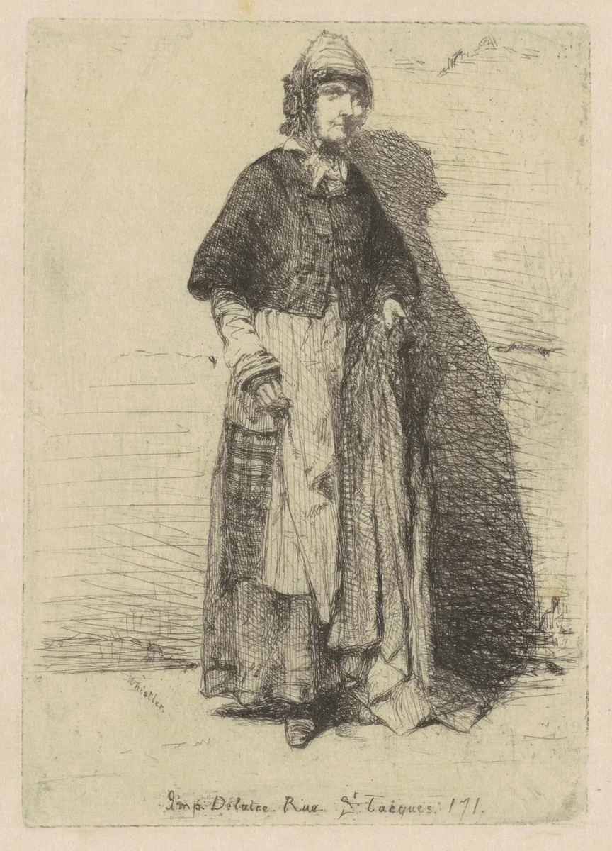 La Mère Gérard by James McNeill Whistler, print, 1858