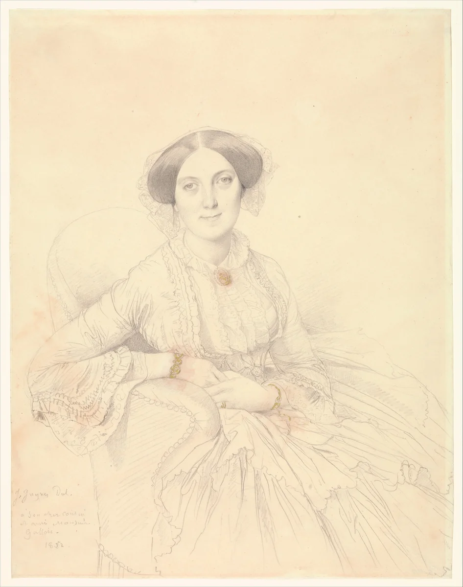 Madame Félix Gallois by Jean-Auguste-Dominique Ingres, drawing, 1852