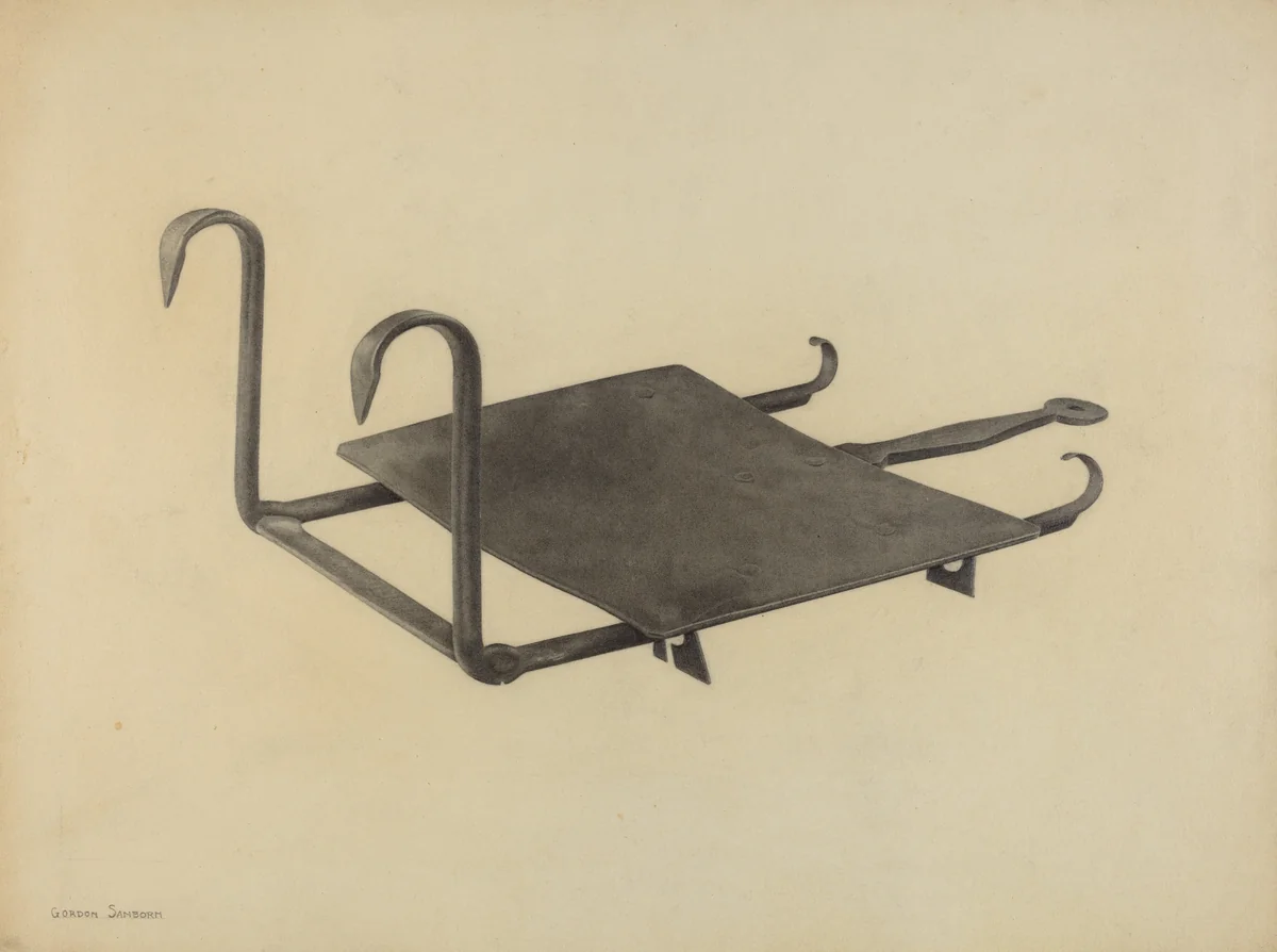 Fender Plate Warmer by Gordon Sanborn, index of american design, 1938