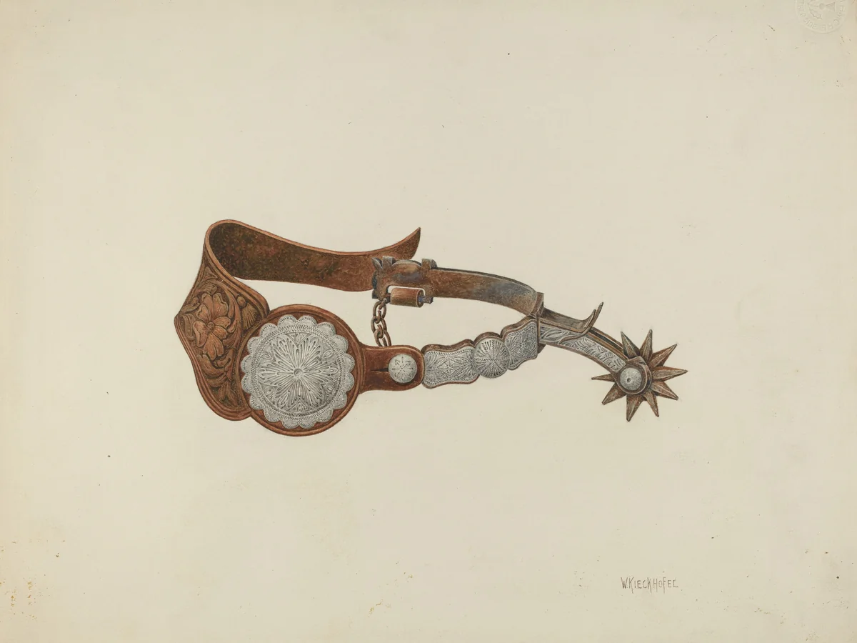 Spur by William Kieckhofel, index of american design, 1935-1942